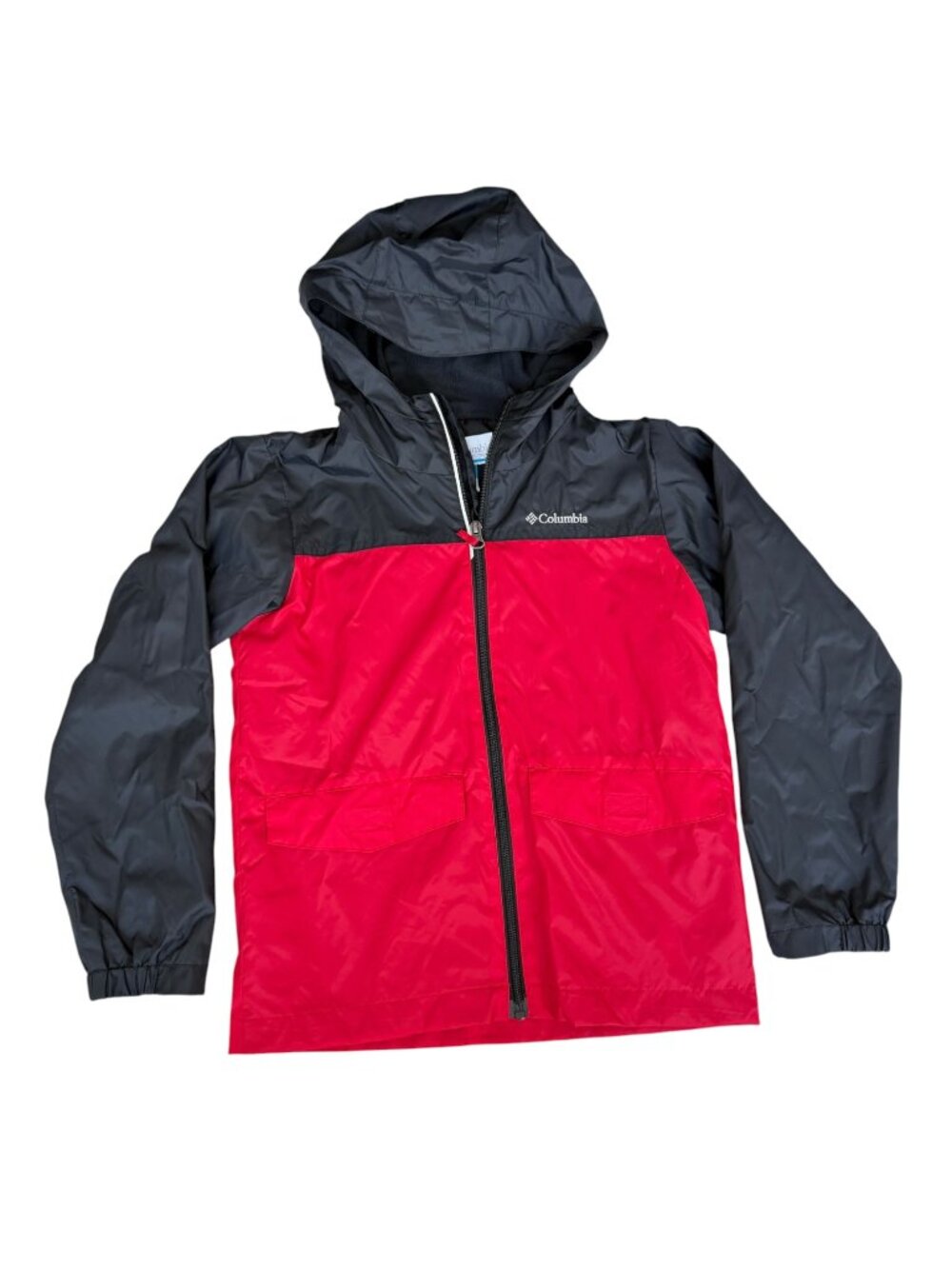 Columbia Boys Rain Jacket Small 8 Hooded Fleece Lined